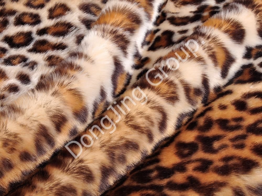 DP1099-Miprint Double Color Pardus Print faux fur fabric