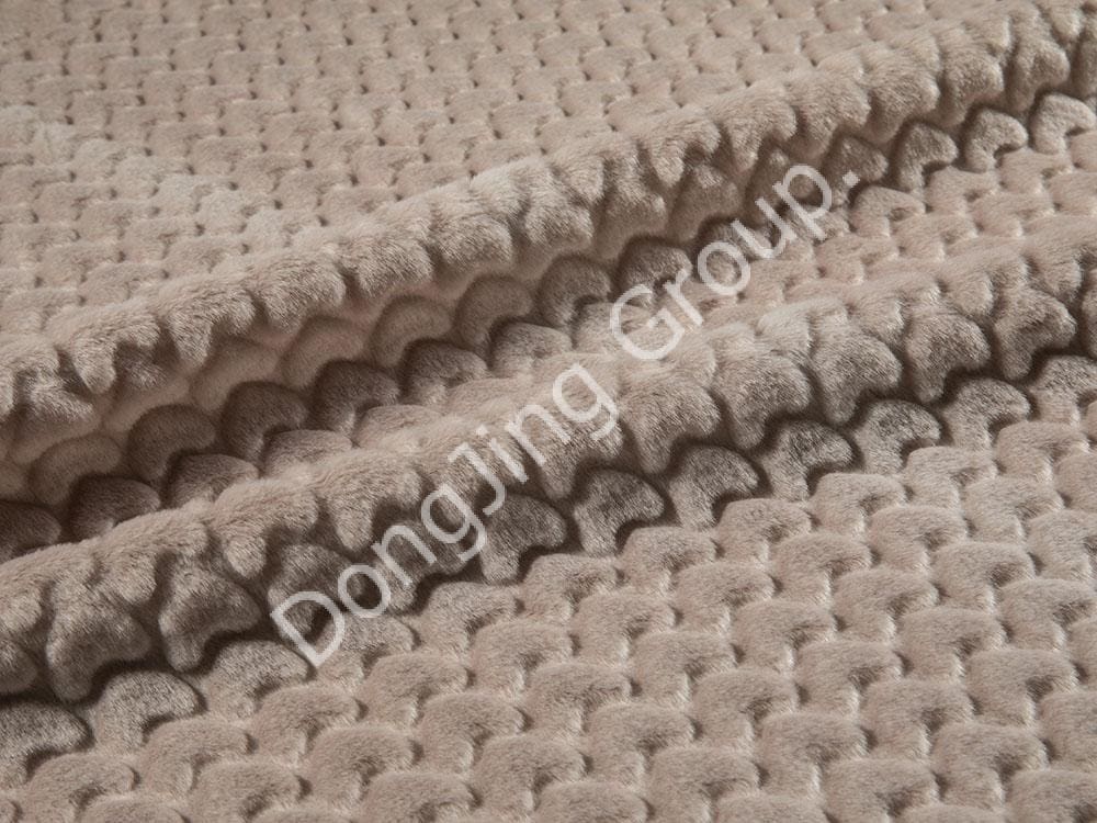 Vestigia ad purgandum beige caelatum lepus capillus faux furrure fabricae