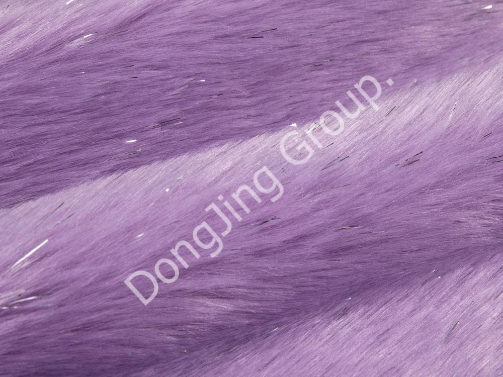 8HP1302-Purpura tondeo argenteum sericum molle vulpinum faux fur fabric