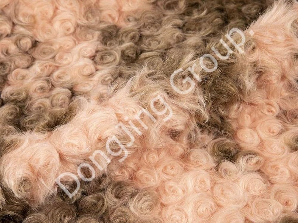 8HW0277-Brown Brushed Flos Rabbit Hair faux fur fabric