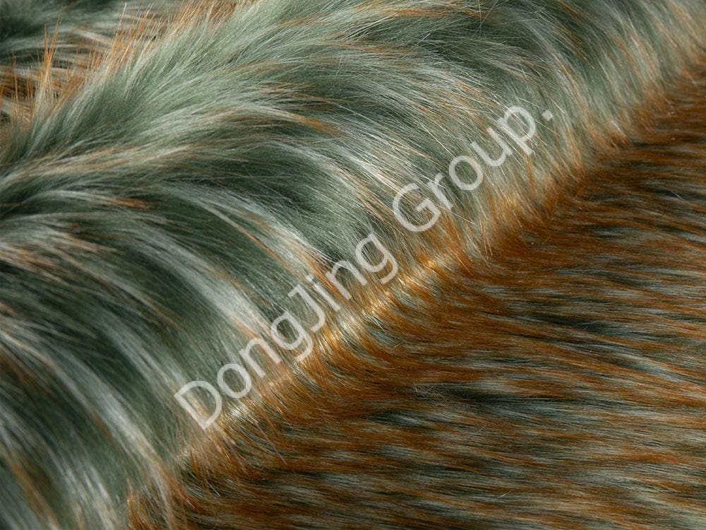 8W1809-nigris viridibus acutis flavescentibus hirsutis dumplings faux fur fabric