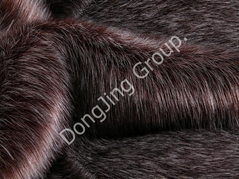 9KW0176-rubrum capulus clip infecit pilosus vulpes furrure faux fur fabric