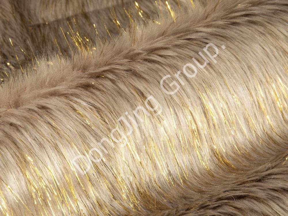 9P1290-Nigrum cylindricum basi bracteae acuminatae eodem colore impressae ad imitationem lanae faux fur fabric