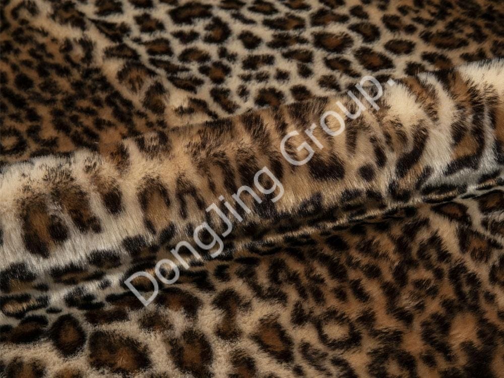 9P2009-Rice print duplex paro pardus print faux fur fabric