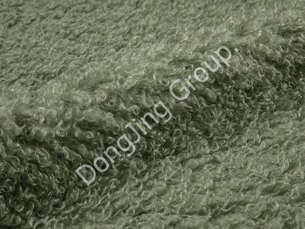 9Q0404-Green Tibetan Cashmere Agnus Hair faux fur fabric