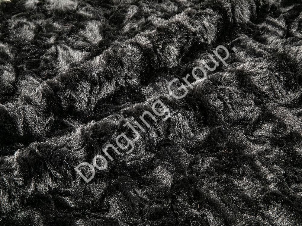 9T2446-Nigrum capillus leporis Hibera faux fur fabric