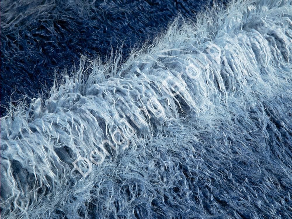 9W0157 caeruleis et caeruleis lotis phalangis dis litore lanae faux fur fabric