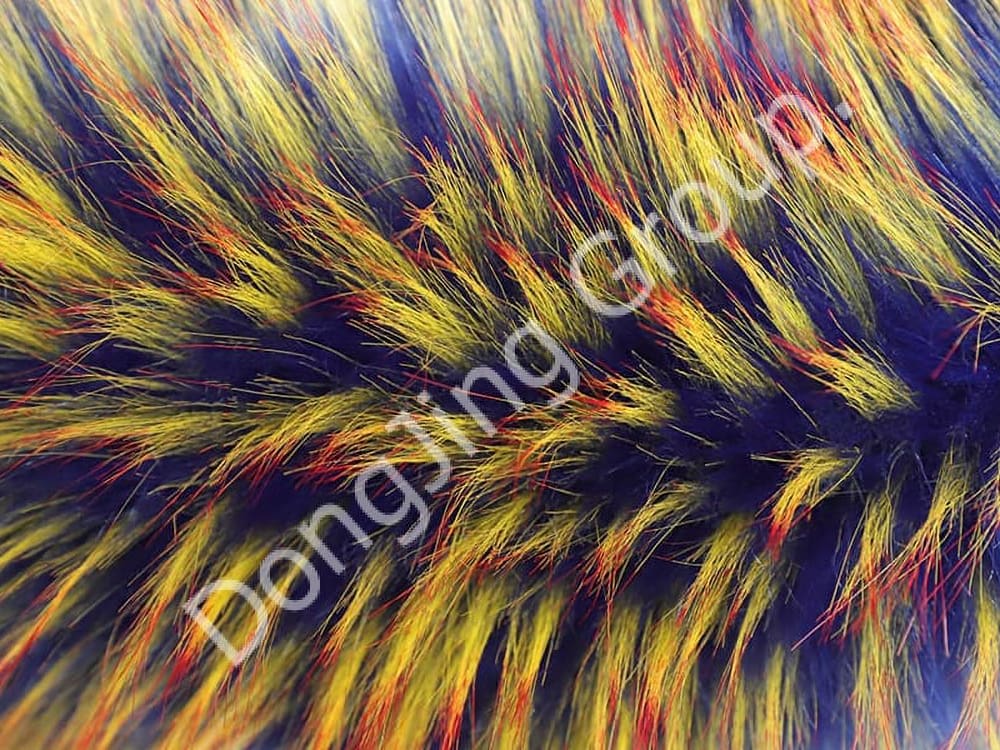 9W1368-Landi flavum lotorem pilis faux fur fabric