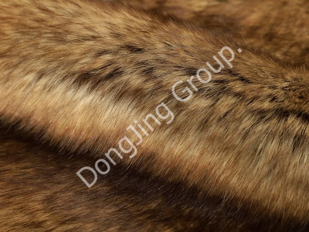 DP0628-Brown trahendum faux fur fabric