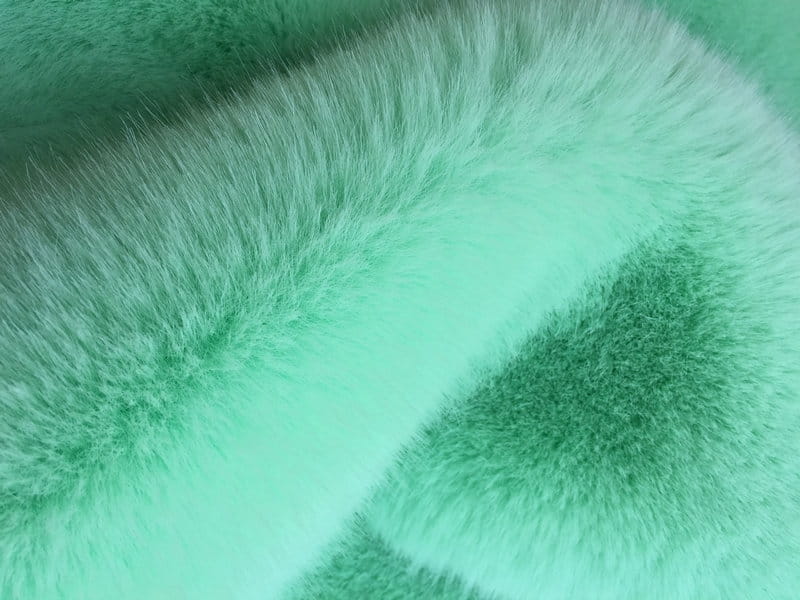 XD0003-Cardamomum Green Aurum Fox faux fur fabric